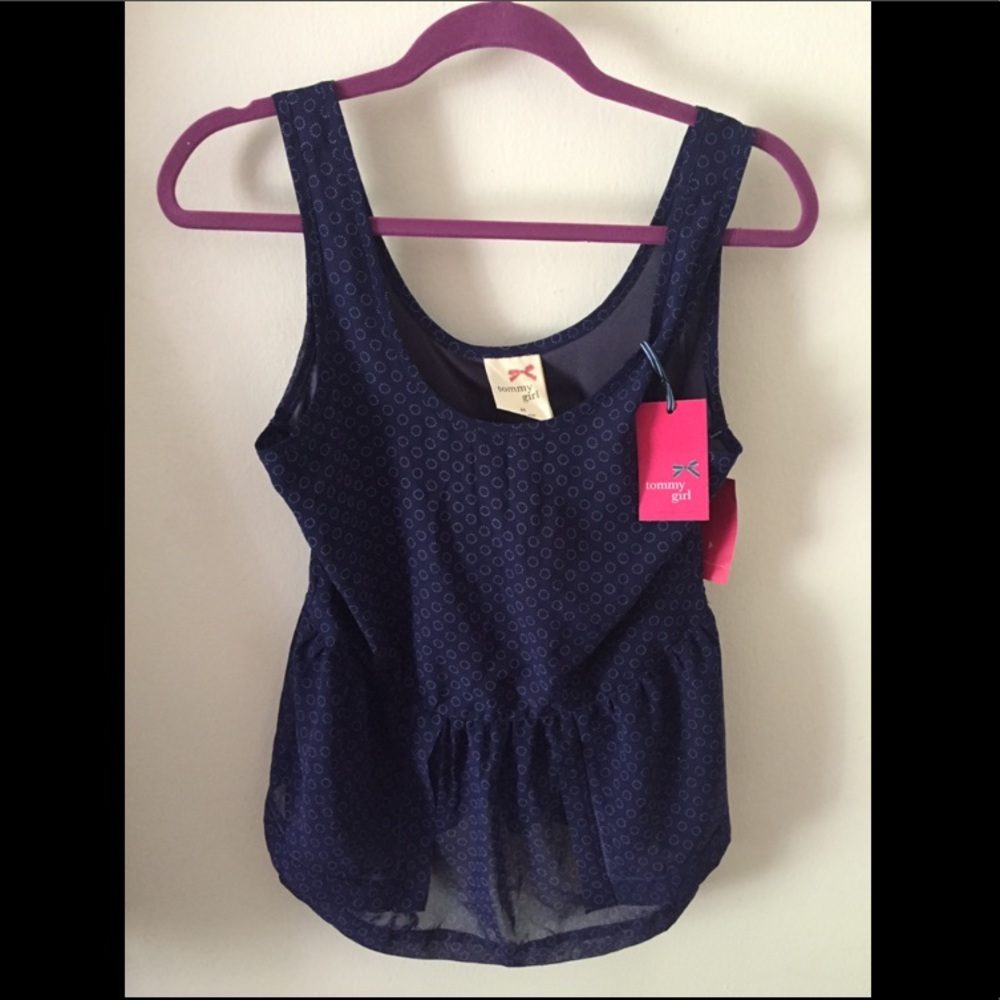 Tommy Girl Blue Circle Top